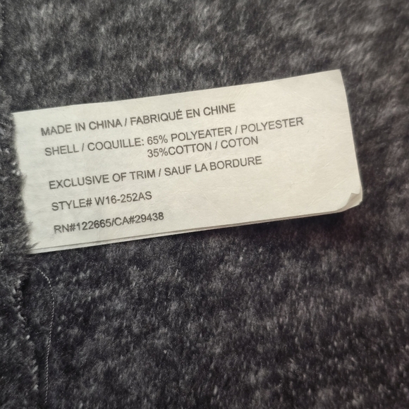 Altar'd State Vest Small Gray Fleece Vest Open Front Waterfall - Picture 9 of 12